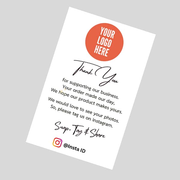 Customize Cards: Thank You Card, Visiting Card, Small Business Card, Online Shop Card