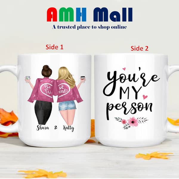 Friendship Mug - Customize mug - best friend - Gift for friends - friends forever - Name Mug - Picture Mug