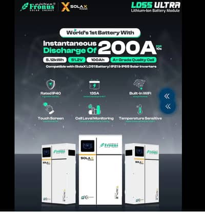 5 kw solax lithium battery with 5 years replacement warranty