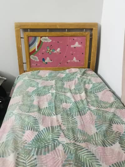 girl single bed (without mattress)