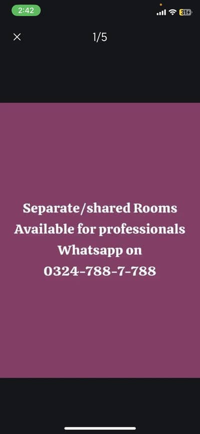 Rooms Resistance Available