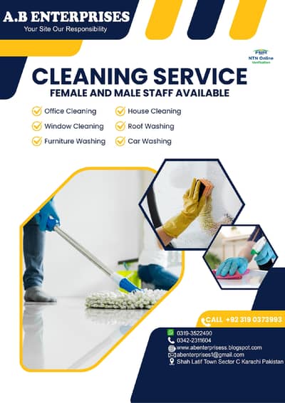 CLEANING CONTRACTOR A. B ENTERPRISES (Clearning Service)