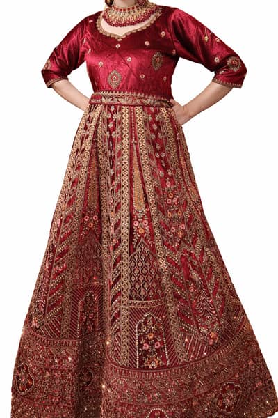 برائیڈل لہنگا خوبصورت انڈین اسٹائل برائے فروخت