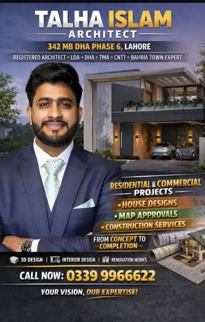 Talha Islam Architect | Modern House Design, Map Approvals & Construct