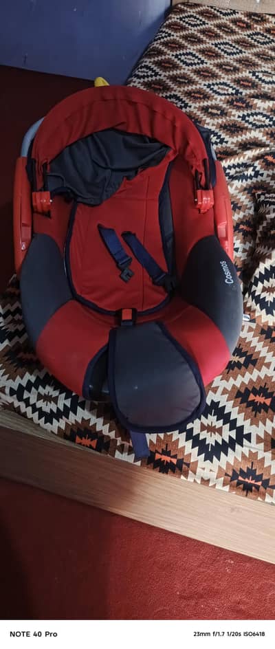 Cosmos Baby Carry Cot / Baby Carrier – Red – Good Condition