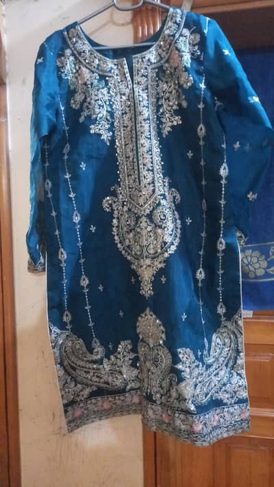 organza maria B dress condition new . medium size