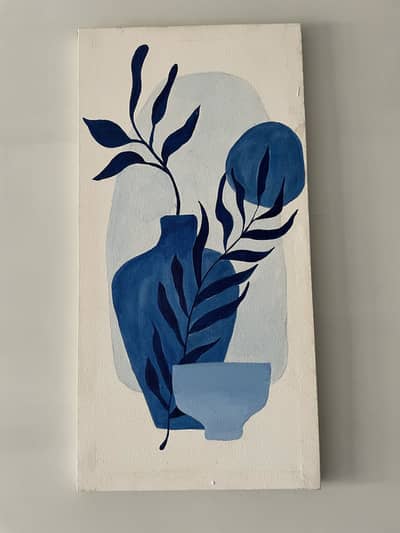 pair of 3 acrylic painting