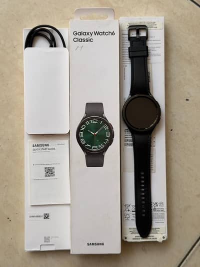Samsung Galaxy Watch 6 Classic 47mm With Complete Box