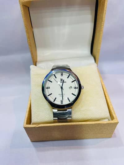 Luxury Silver Men Watch