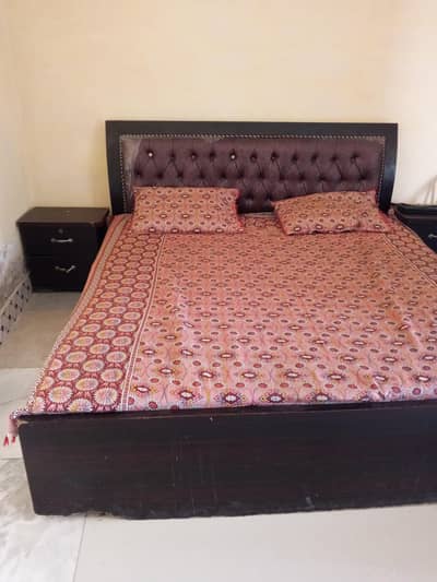 king size bed with mattress for sale just space issue