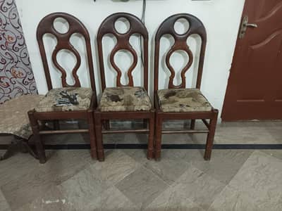 Solid Wooden Dining Chairs set of 6
