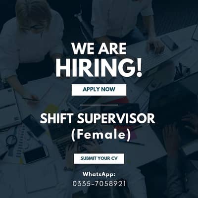 Job Shift Supervisor (female)