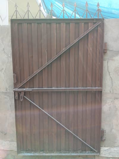 solid iron gate