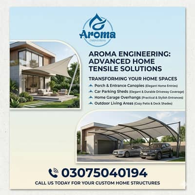 Tensile sheds \car parking sheds \double side parking sheds \wall moun