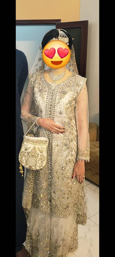 Beautiful and stylish nikkah bridal dress Fully embroidered.