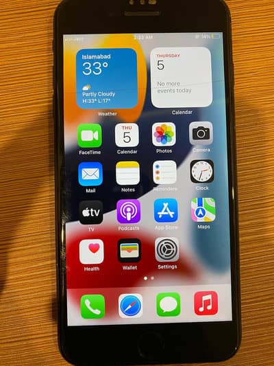 iphone 7plus scratch less new with box official pta approved