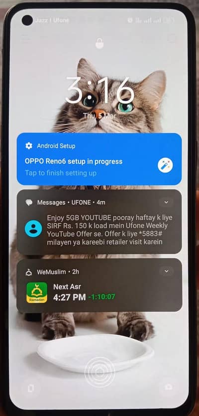 Oppo Reno6 8GB Ram, 128GB memory