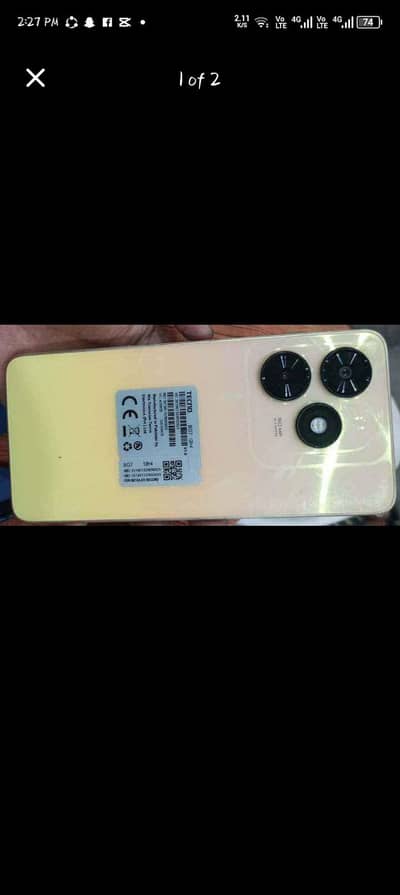 tecno spark 20c 4+4 128 box charger sath ha all ok