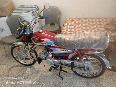 Honda CD-70 New Red Color
