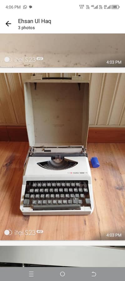 Typewriter manual