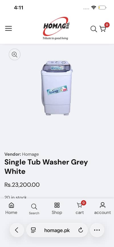 washing machine for sale