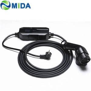 Cable de recharge 10A 16A 220V EV commutable