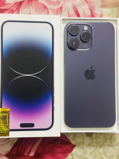 Iphone 14 pro max 128gb pta official approved battery health 85%