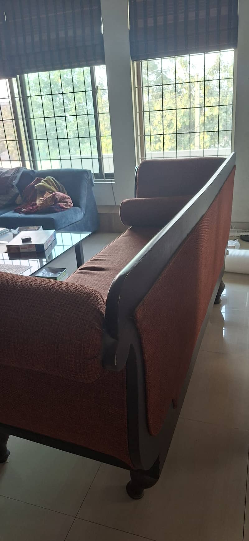 Solid wood dewan sofa 2