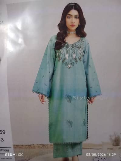 2piece unstitched dress