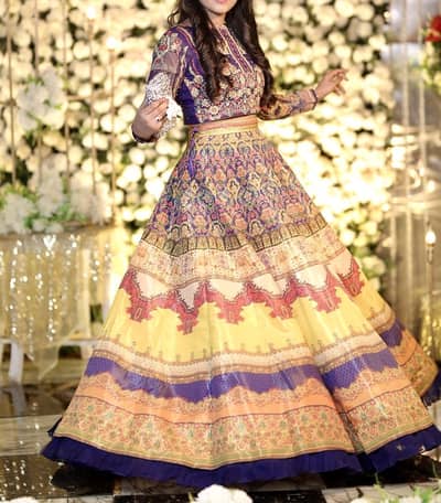 Threads and motifs - lehnga and cholli
