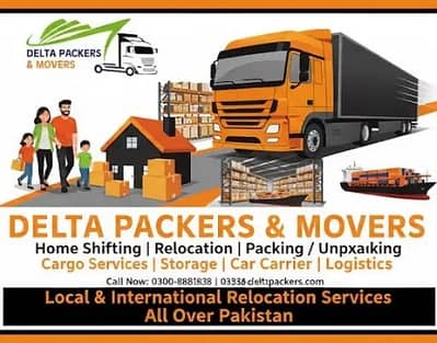 Delta Packers and Movers, Home Shifting, Relocation, Transportation