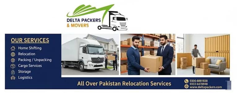 Delta Packers and Movers, Home Shifting, Relocation, Transportation