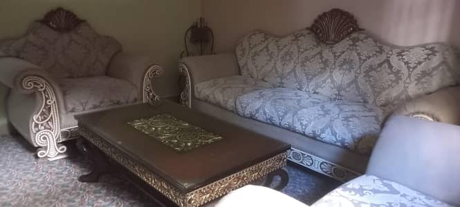 sofa set 7 seater with table (luxury sofa set)