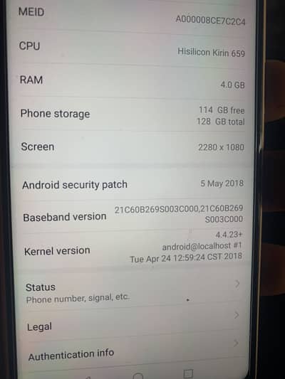 Huawei p 20 lite 4\128