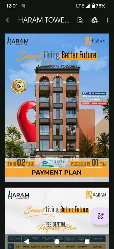 Apartments for sale in Eithad town