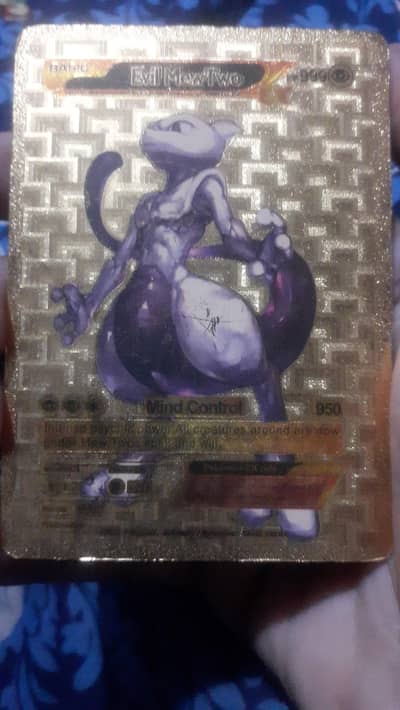 Evil Mew Two golden addition card