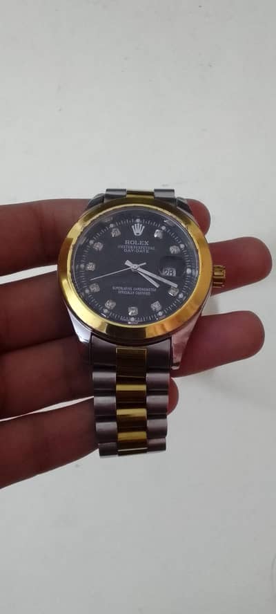 “Rolex Style Men’s Watch – Excellent Condition – Two Tone”