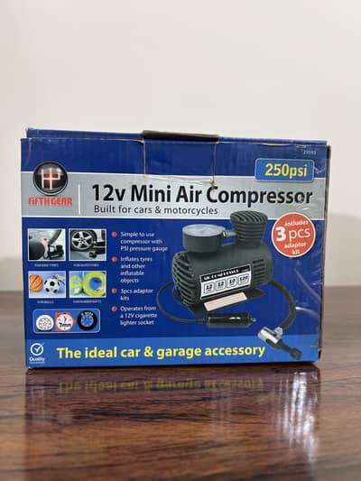 12V Car Electric Compact 250PSI Air Compressor Pump Bike Tyre