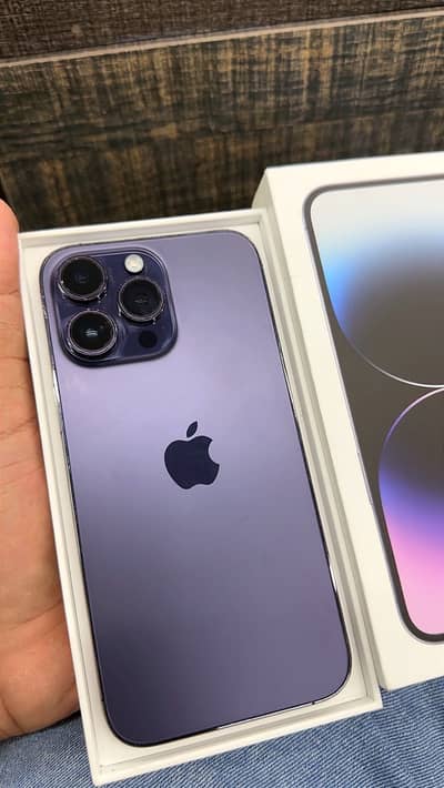 Iphone 14 pro max hk pta aproved cmplete box 256Gb