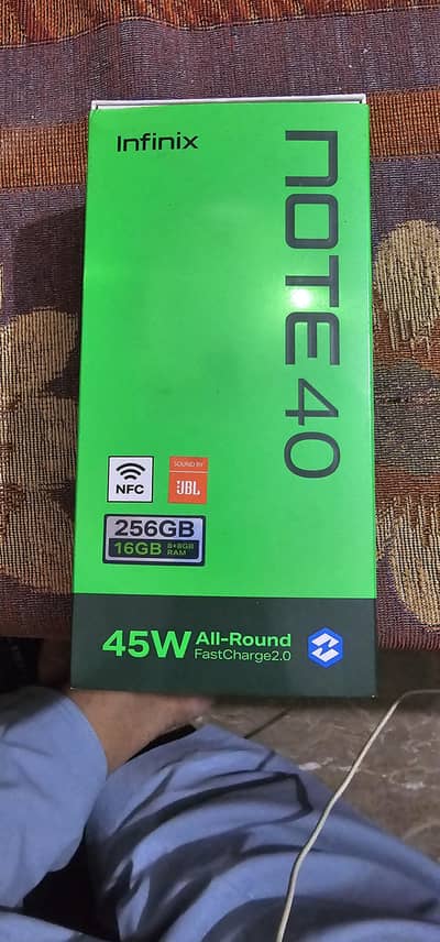 Infinix Note 40 8/256 GB  Brand New Condition