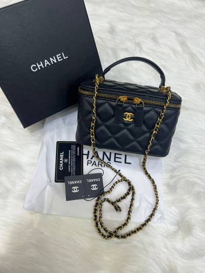  Chanel Quilted Mini Vanity Bag