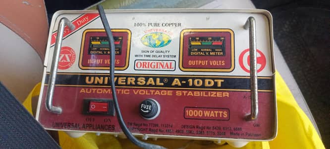 universal Original Copper Stabilizer A- 10DT Perfectly Working