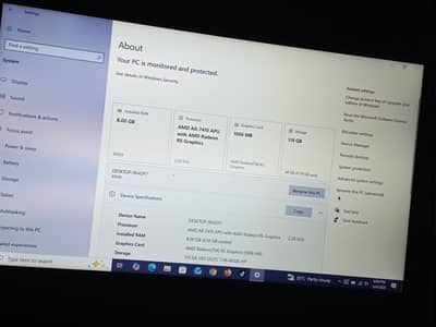 Lenovo laptop 8gb ram 128gb SSD