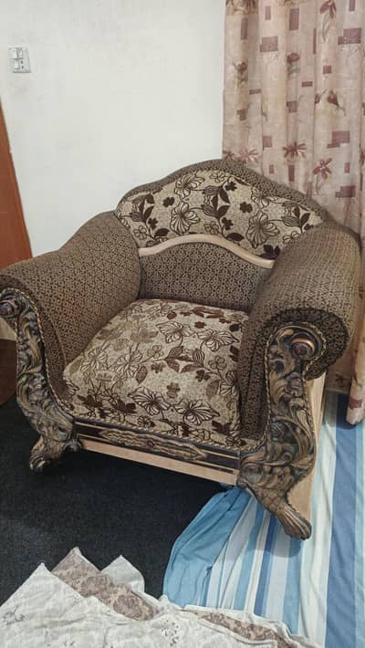 7 seater high quality foam sofa set with center table