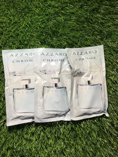 original perfume tester azzaro chrome and dB DECIBEL