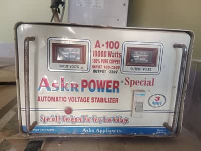 Haier Air conditioner (1 Ton non-inverter)  + stabilizer (10000watt)