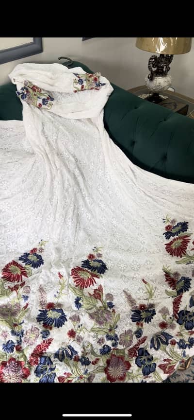 Applique Gown with an inner and trouser