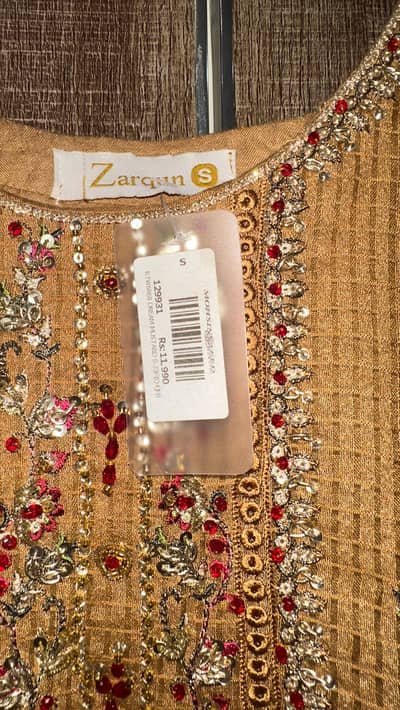 khaddi Net 3 piece dress