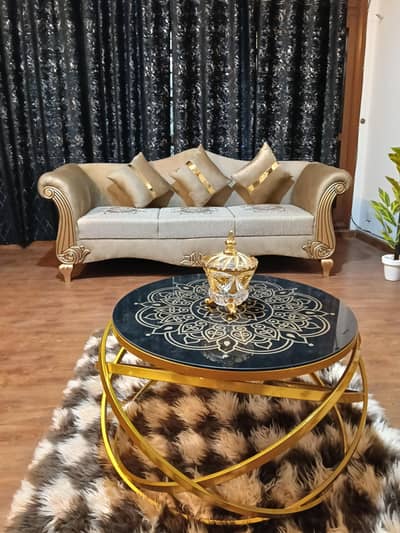 six seater brand new sofa set