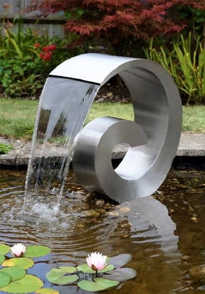 Modern Stainless Steel Water Fountain | Garden & Pond Decorative Water
